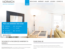 Tablet Screenshot of norwichapartment.com